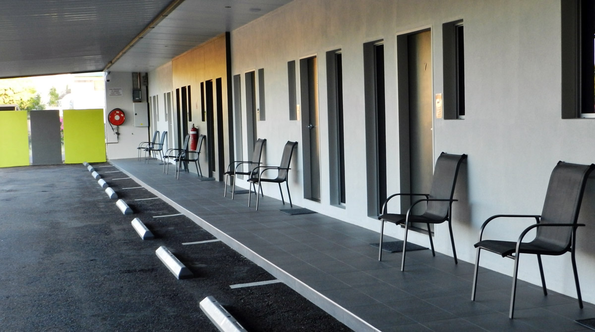 An external view of the rooms, Copper City Motel, Mt Isa